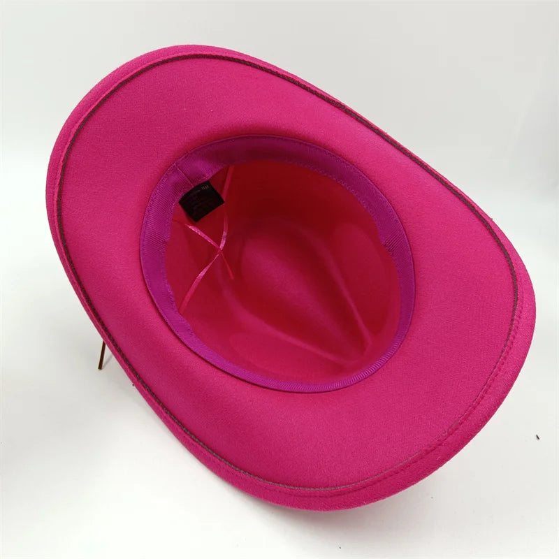 Cowboy hat cow head accessories cowboy hat monochrome felt hat men and