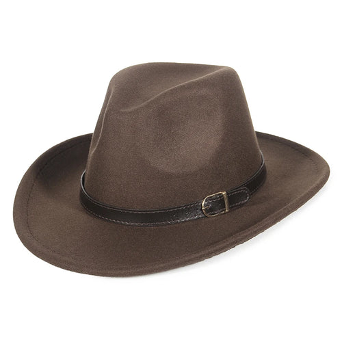 Fashion Women Men Fedoras Western Cowboy Hat Lady Sombrero Hombre