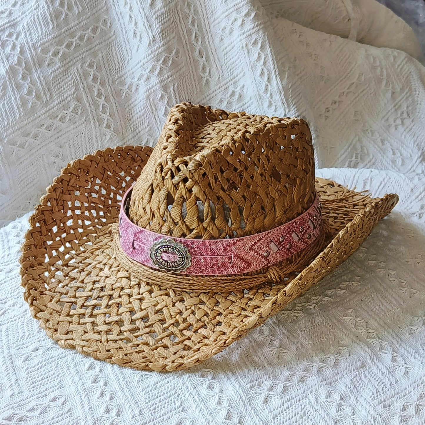 cowboy straw hat wholesale natural corn grass handmade cowboy hats For
