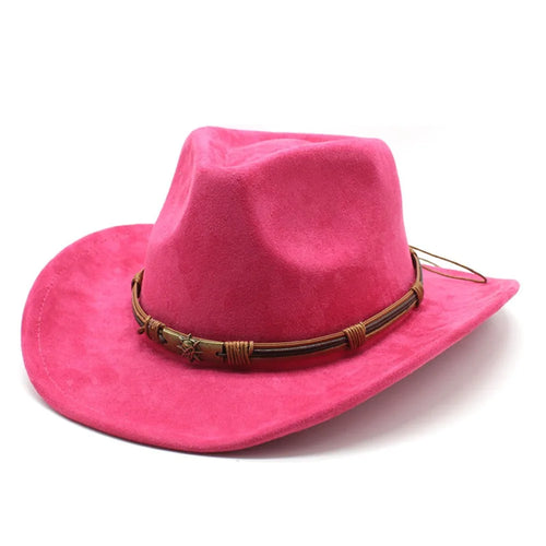 Western Cowboy Hat Jazz Knight Hats For Men Ethnic Style Felt Hats