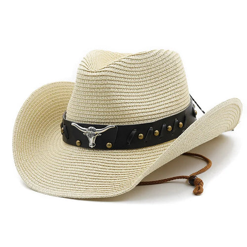 Bauhinia New Straw Western Cowboy Hats For Men Women Summer Outdoor
