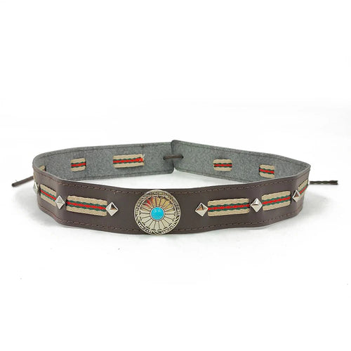 New embroidered bull head accessories men's cowboy hat belt decoration