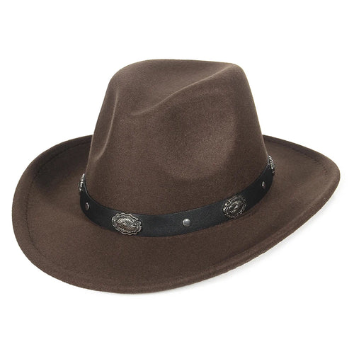 Fashion Women Men Fedoras Western Cowboy Hat Lady Sombrero Hombre