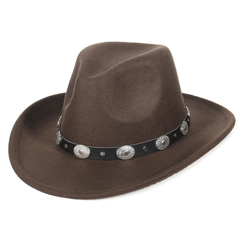 Fashion Women Men Fedoras Western Cowboy Hat Lady Sombrero Hombre
